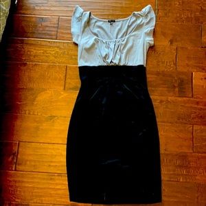 Grey and black dress